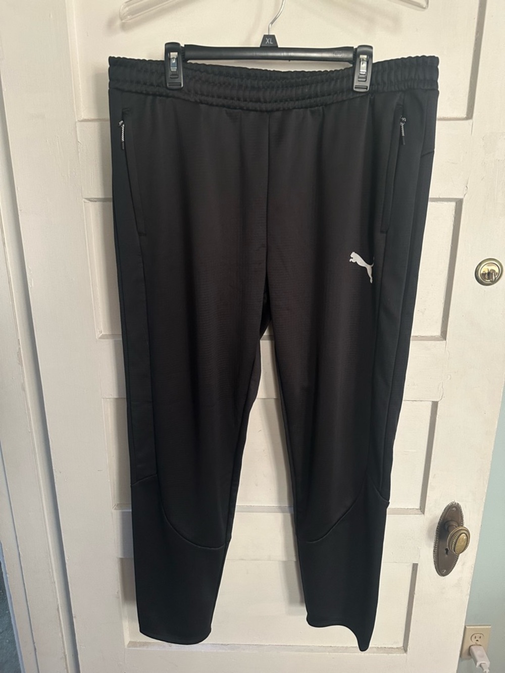 Puma Black and Gray Performance Track Pants